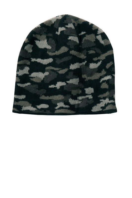 Port & Company Camo Beanie Cap. CP91C